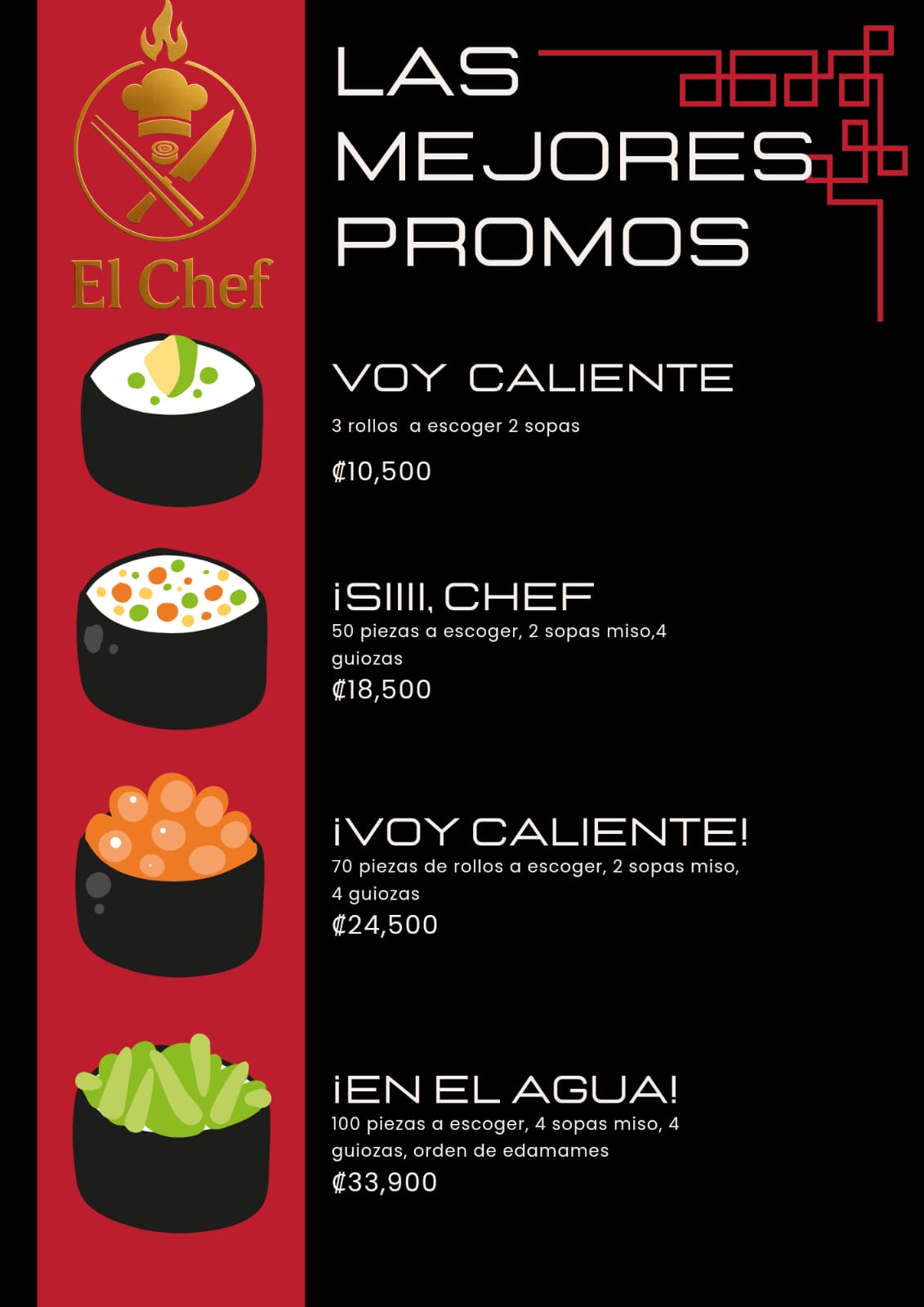 Sushi El Chef — rolls artesanales